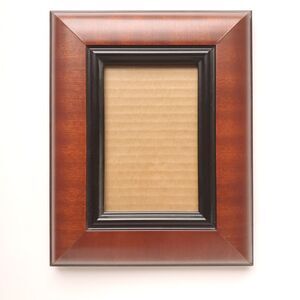 Martin Aborn Wood Picture Frame 4x6 (Outer 7.5x9.5) Brown Black Trim Style 39046